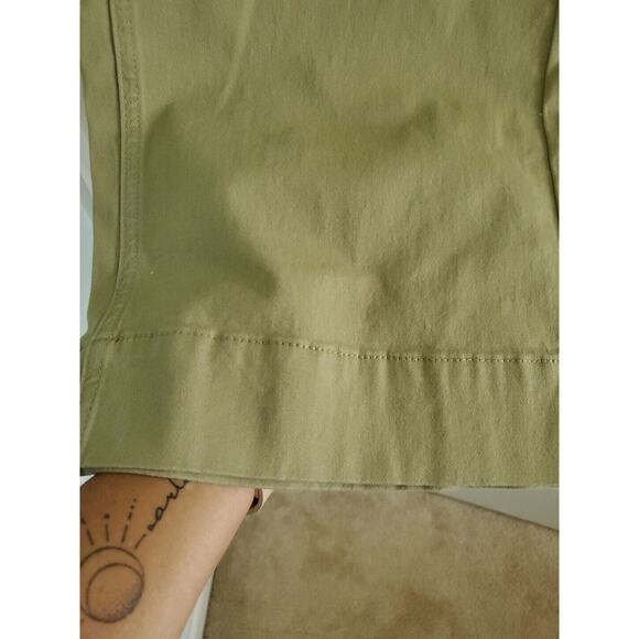 NWT BCBG Generation Trouser Wide-Leg Pants Womens 7/28 Kahki/Green/Tan - Picture 7 of 10